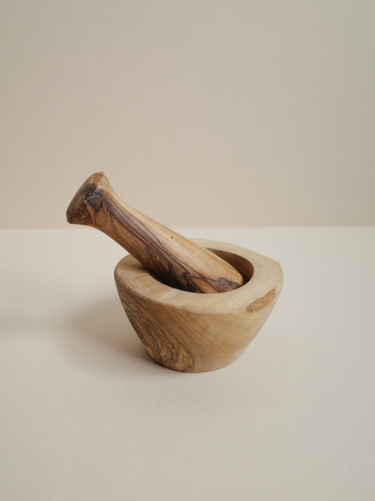 手入れして長く使えるオリーブウッドシリーズ | すり鉢（small）