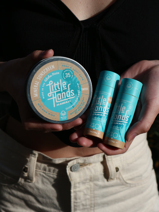 Little Hands Hawaii リトルハンズハワイ 人にもサンゴにも優しい日焼け止め |  SPF35+缶タイプ