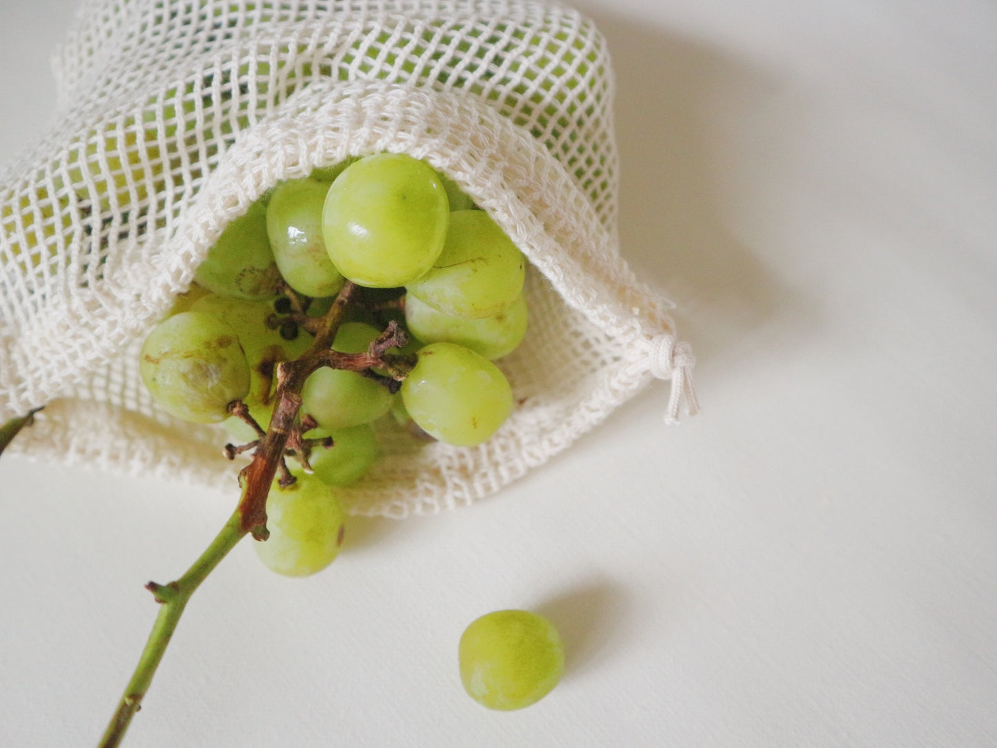 野菜が長持ちするメッシュバッグ  |  オーガニックコットン100%